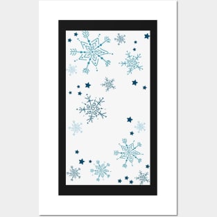 Snowflakes Pattern Posters and Art